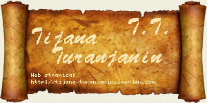 Tijana Turanjanin vizit kartica